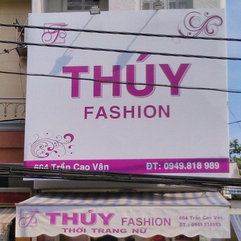 Biển bạt shop quần áo